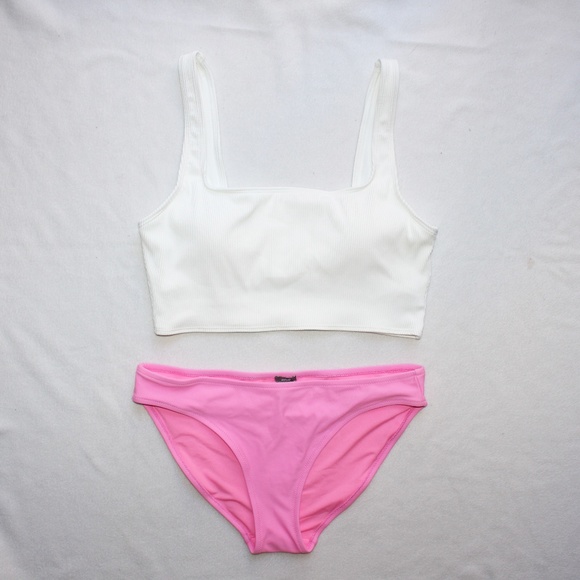 longline scoop bikini top